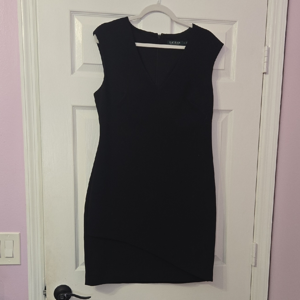 Ralph Lauren Black Sleeveless Sheath Mini Dress